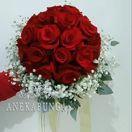 Detail Buket Bunga Mawar Wedding Nomer 37