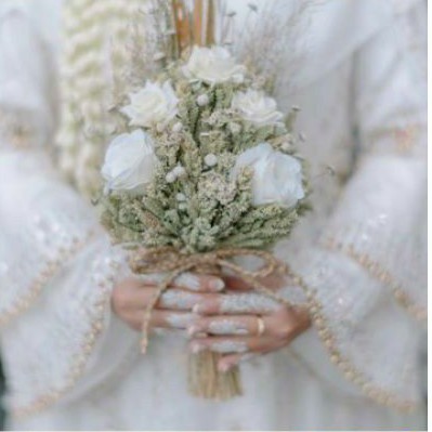 Detail Buket Bunga Pernikahan Muslimah Nomer 4