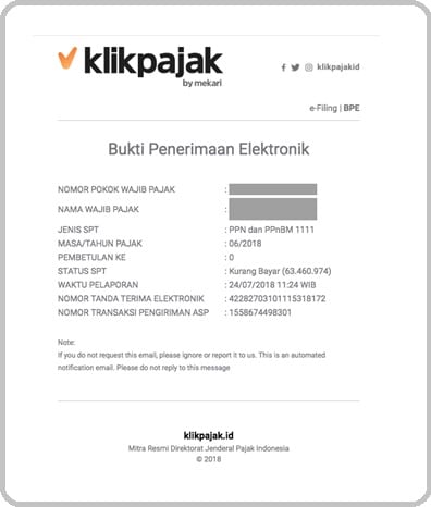 Detail Bukti Penerimaan Surat Bps Nomer 33