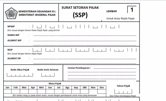 Detail Bukti Penerimaan Surat Pajak Nomer 41