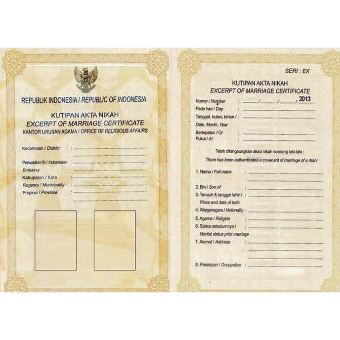Detail Buku Nikah Template Koleksi Nomer 2 Detail Buku Nikah Template Koleksi Nomer 2