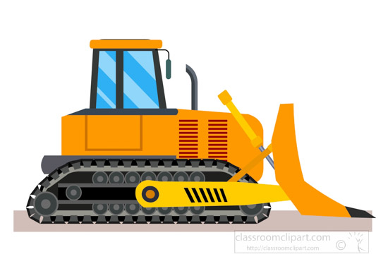 Detail Bulldozer Clipart Nomer 13