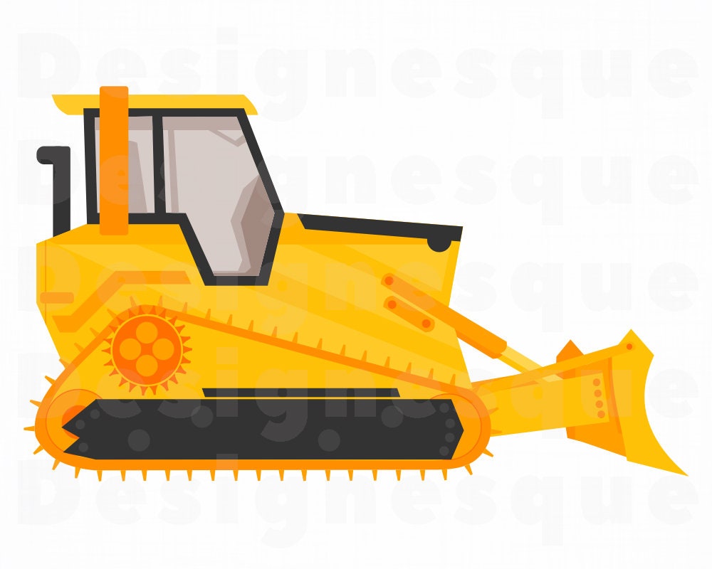 Detail Bulldozer Clipart Nomer 2