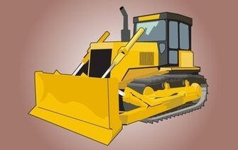 Detail Bulldozer Clipart Nomer 29