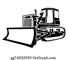 Detail Bulldozer Clipart Nomer 34