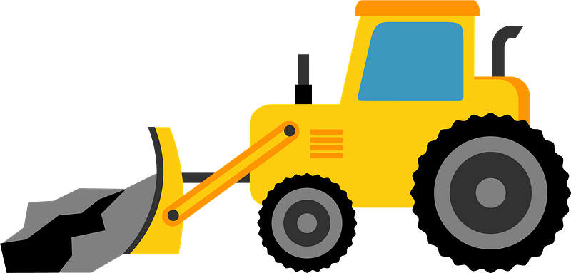 Detail Bulldozer Clipart Nomer 4