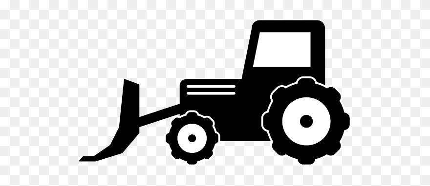 Detail Bulldozer Clipart Black And White Nomer 21