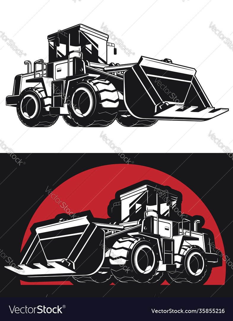 Detail Bulldozer Silhouette Clip Art Nomer 32