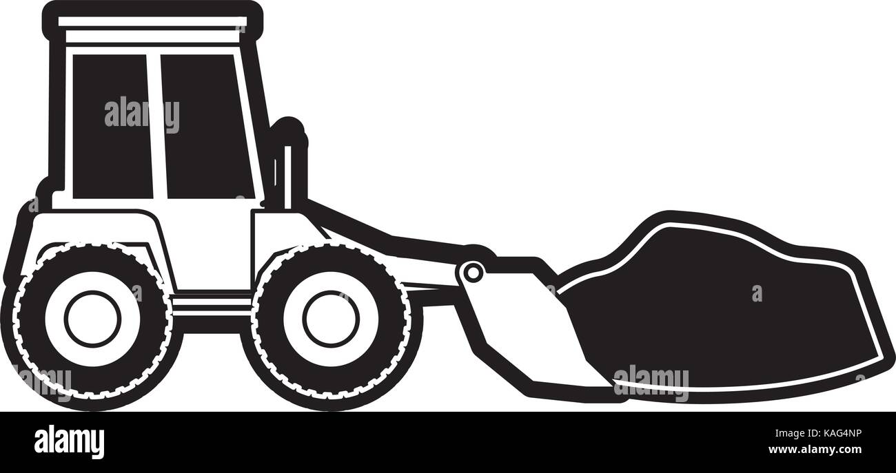 Detail Bulldozer Silhouette Clip Art Nomer 44