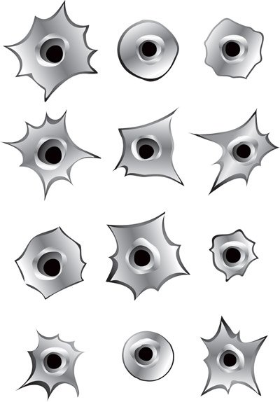 Detail Bullet Hole Clip Art Nomer 29