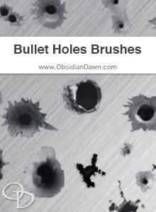 Detail Bullet Hole Photoshop Brush Nomer 23