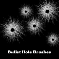 Detail Bullet Hole Photoshop Brush Nomer 24