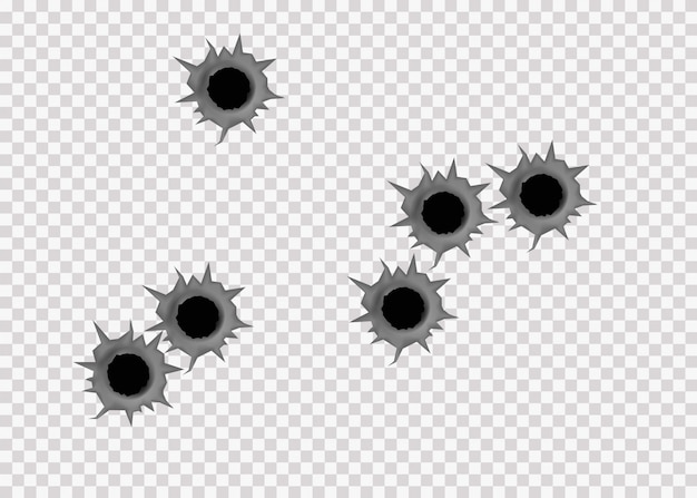 Detail Bullet Hole Transparent Background Nomer 30