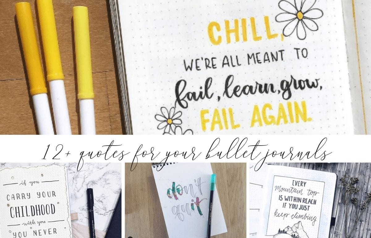 Detail Bullet Journal Inspirational Quotes Nomer 14