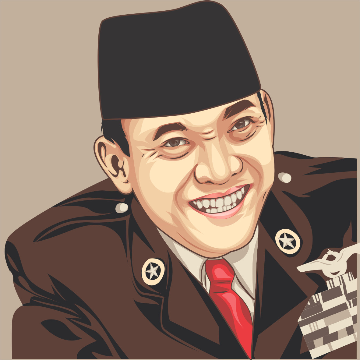 Detail Bung Karno Vector Nomer 35