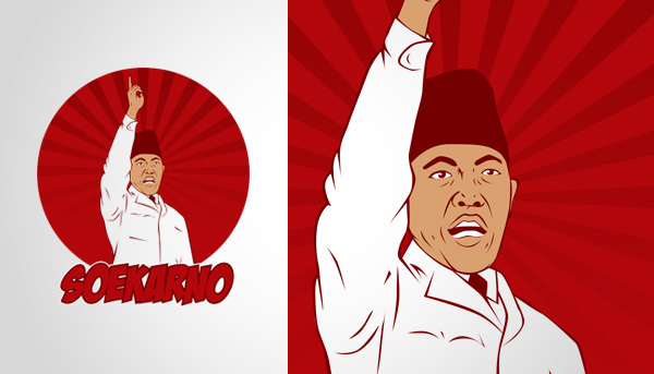 Detail Bung Karno Vector Nomer 37