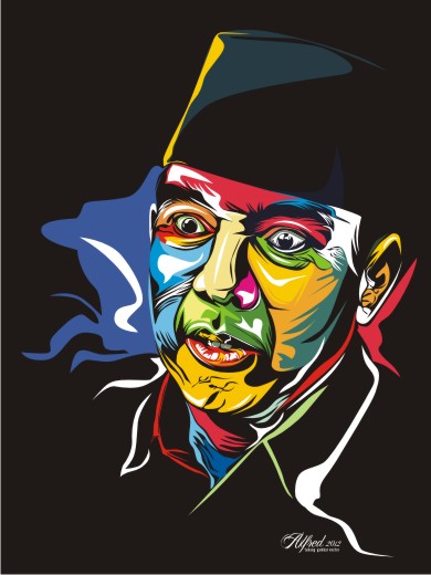 Detail Bung Karno Vector Nomer 46