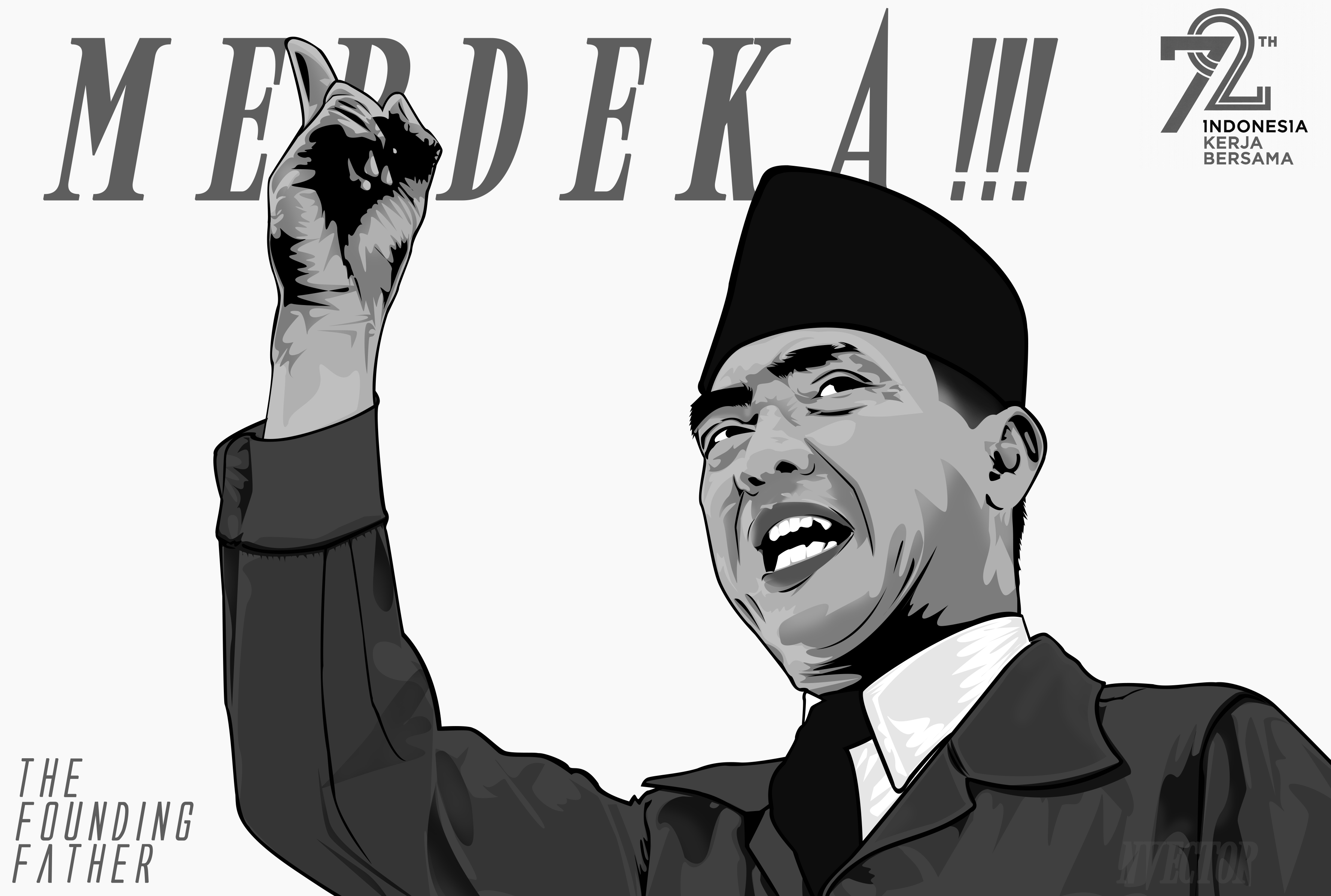 Detail Bung Karno Vector Nomer 57