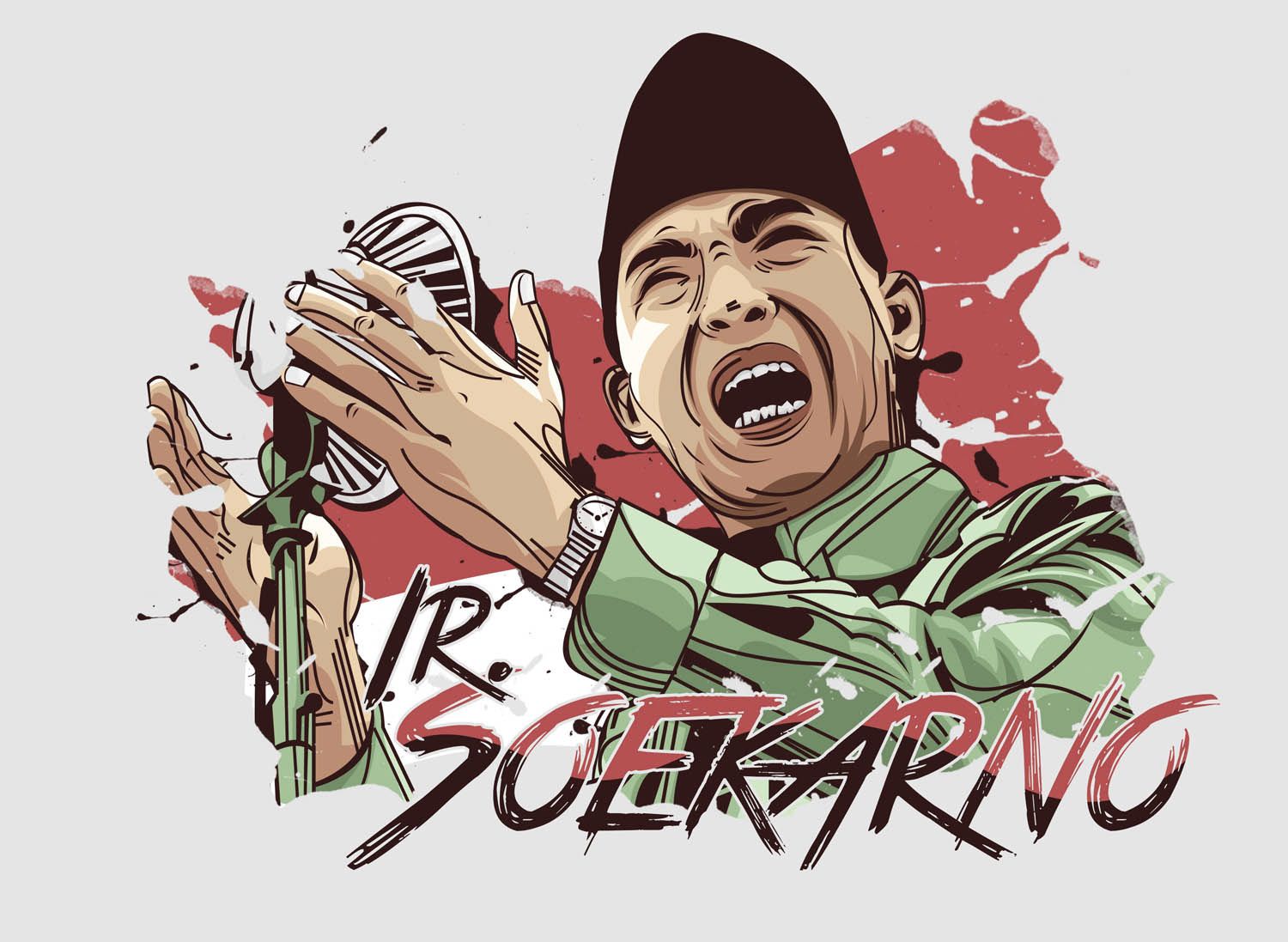 Detail Bung Karno Vector Nomer 7