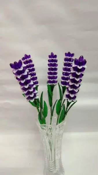 Detail Bunga Akrilik Lavender Nomer 54