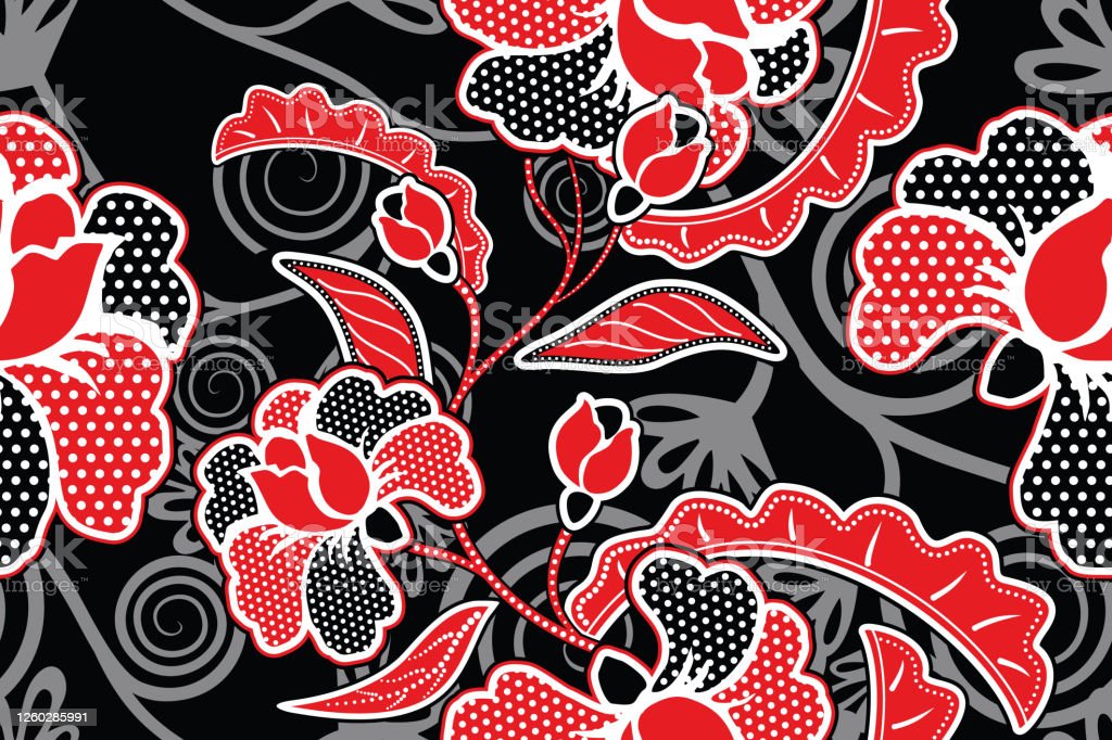 Detail Bunga Batik Vector Nomer 17