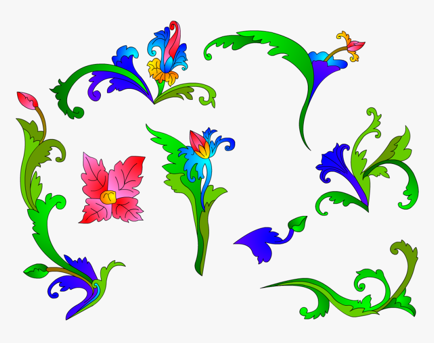 Detail Bunga Batik Vector Nomer 36