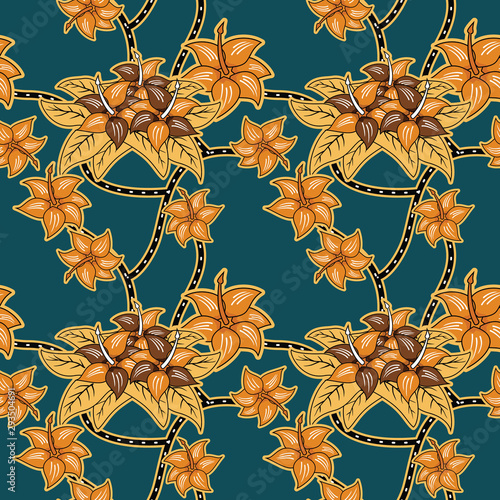 Detail Bunga Batik Vector Nomer 42
