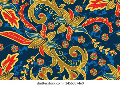 Detail Bunga Batik Vector Nomer 50