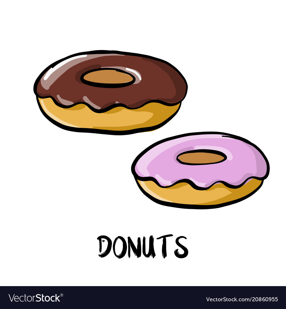Detail Donut Drawing Nomer 5