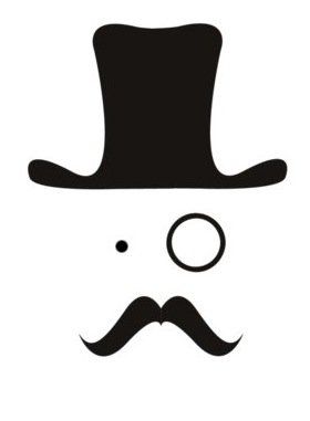 Detail Man In Top Hat Logo Nomer 20