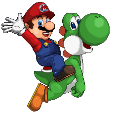 Detail Mario And Yoshi Pixel Art Nomer 8