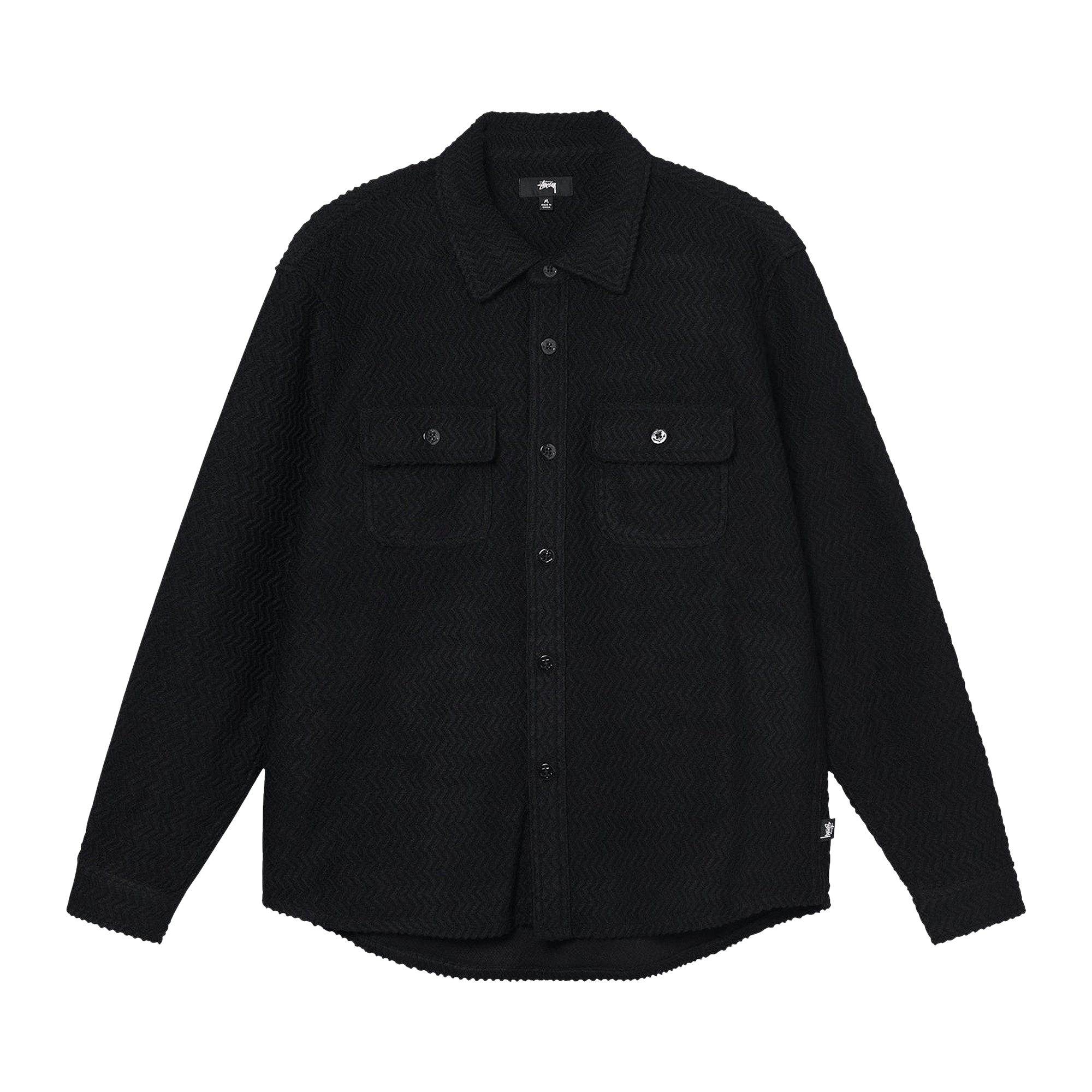 Detail Stussy Spider Web Flannel Shirt Nomer 15