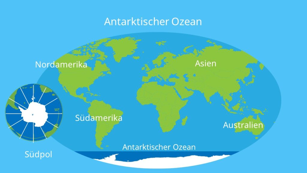 Antarktischer Ozean Karte - KibrisPDR