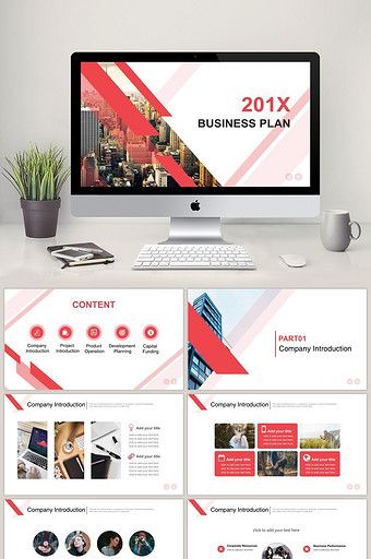 Detail Free Download Template Powerpoint Flat Design Nomer 42