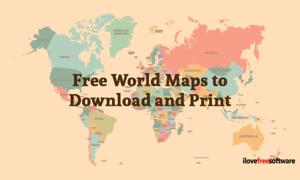 Detail Free Download World Map Nomer 15