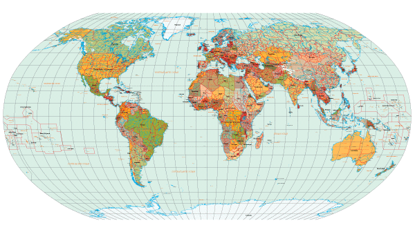 Detail Free Download World Map Nomer 5