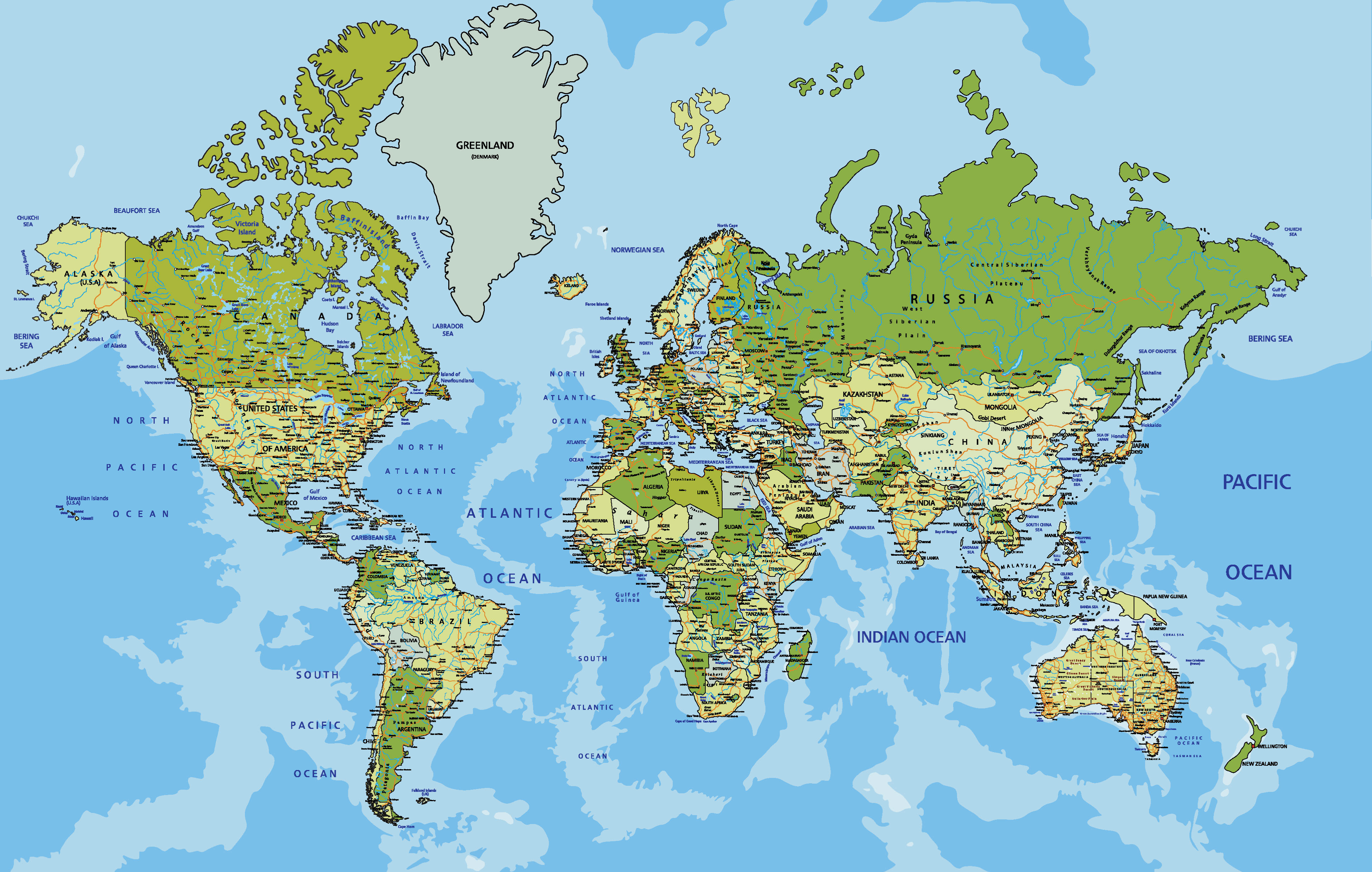 Detail Free Download World Map Nomer 52