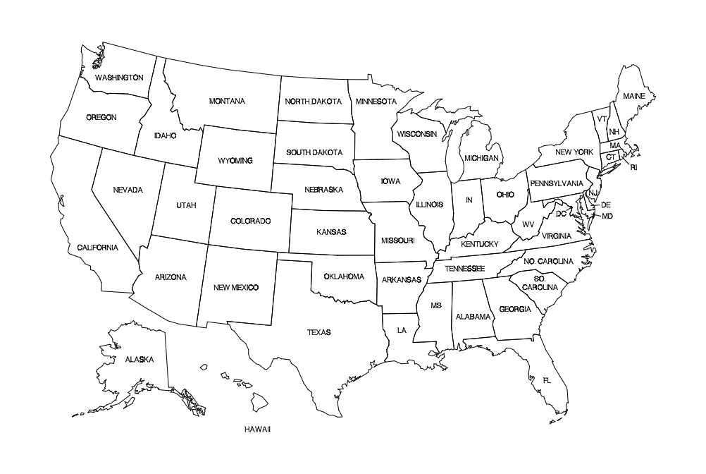 Detail Free Downloadable Us Map Nomer 14