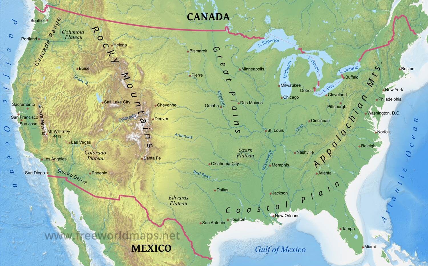 Detail Free Downloadable Us Map Nomer 8