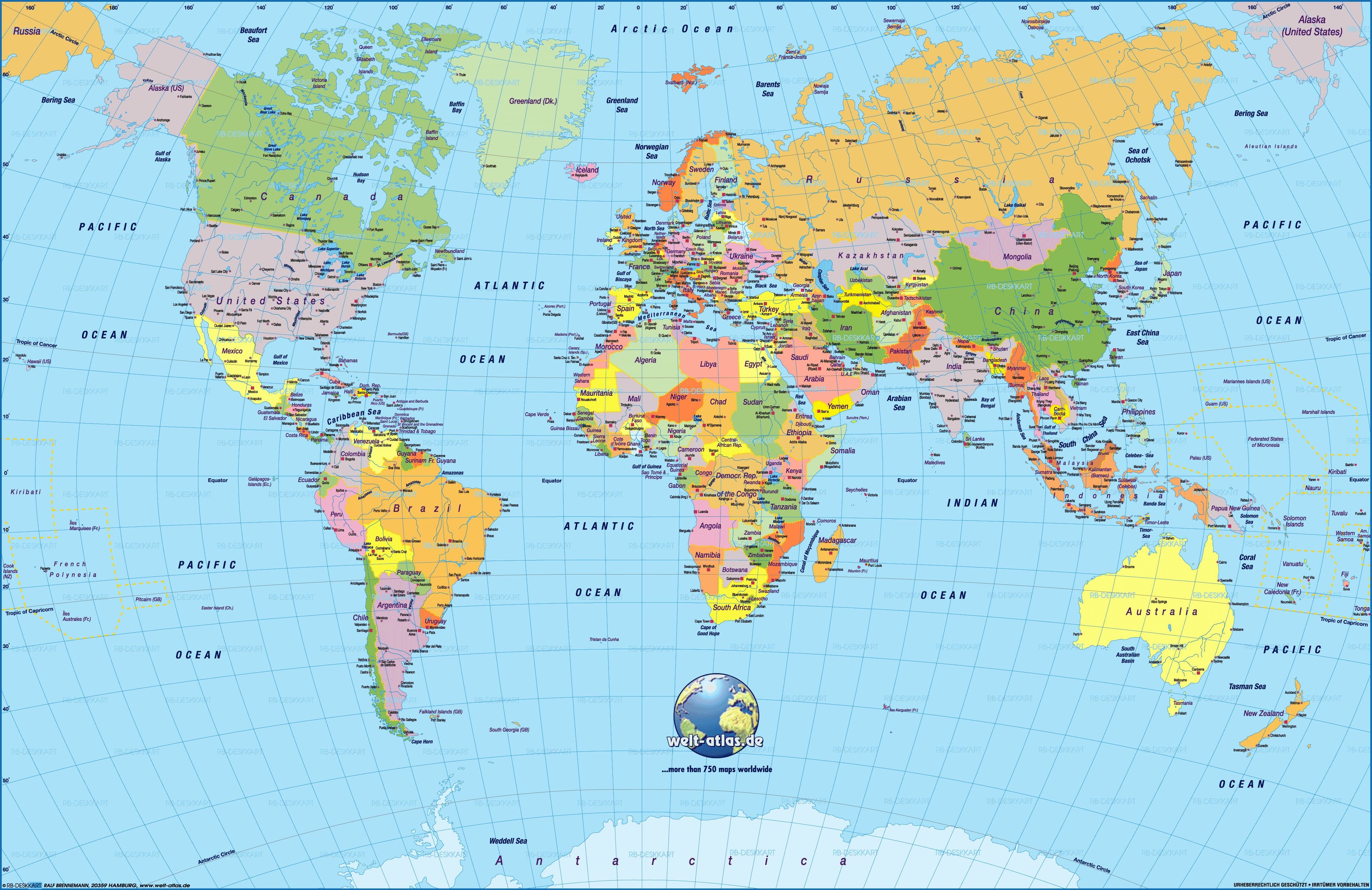 Detail Free Downloadable World Map Nomer 11