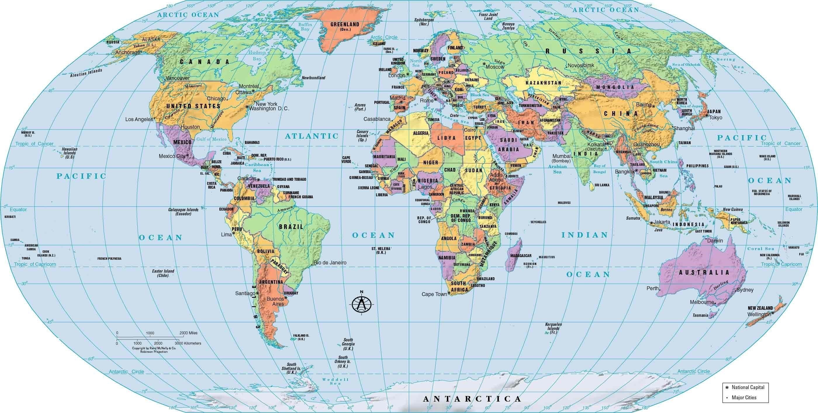 Detail Free Downloadable World Map Nomer 18