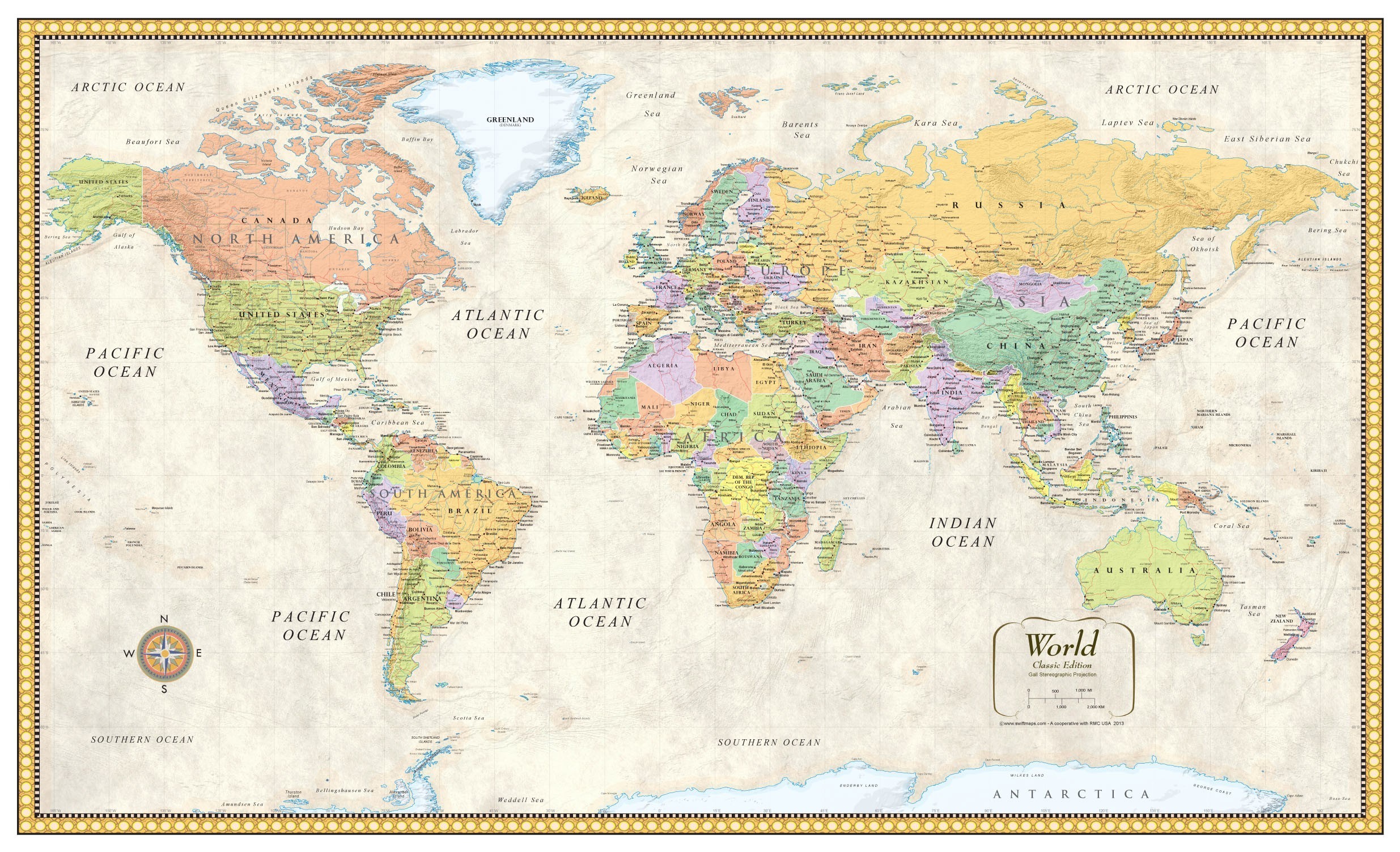 Detail Free Downloadable World Map Nomer 19