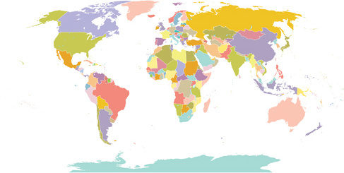 Detail Free Downloadable World Map Nomer 25