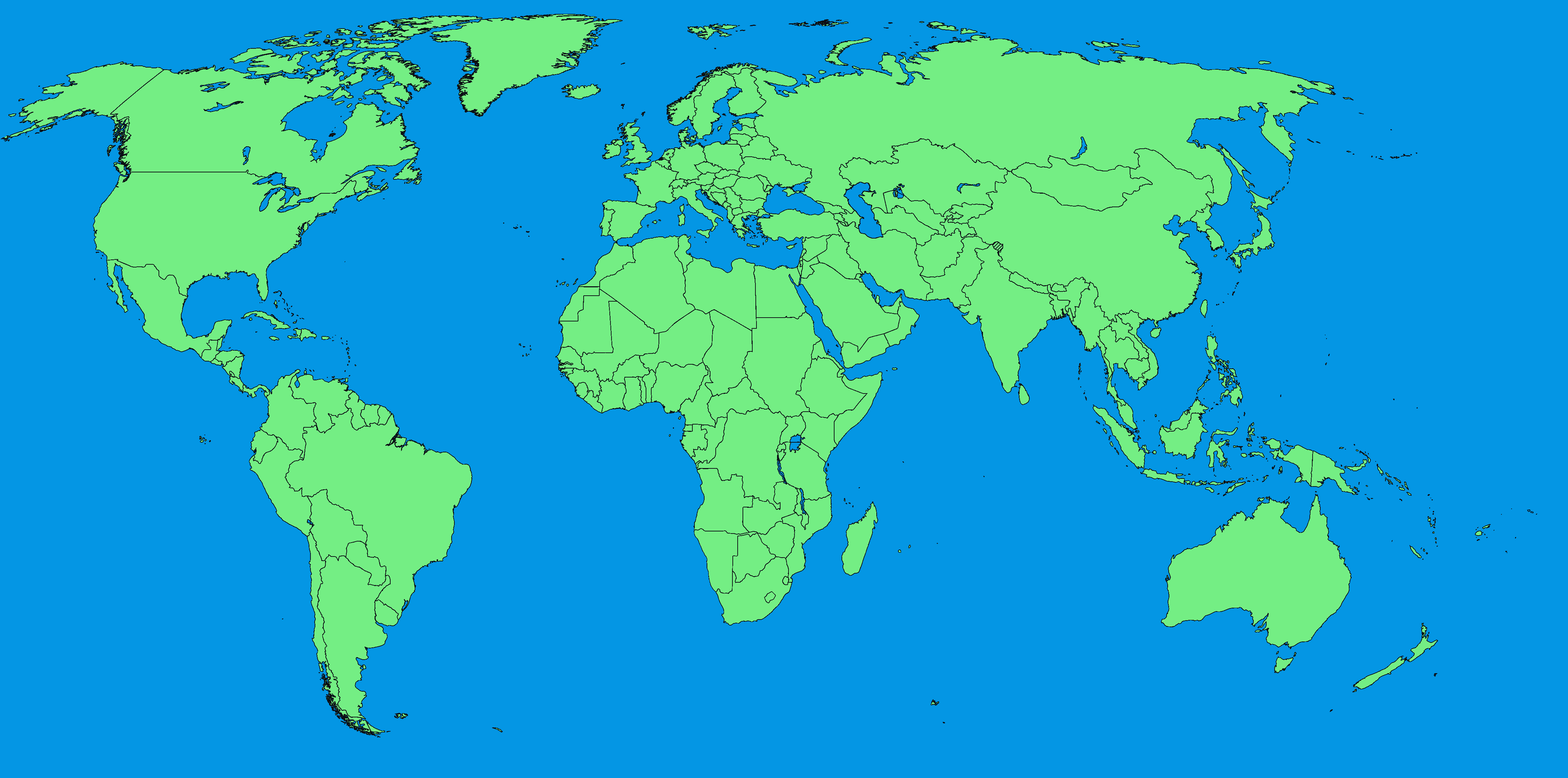 Detail Free Downloadable World Map Nomer 42