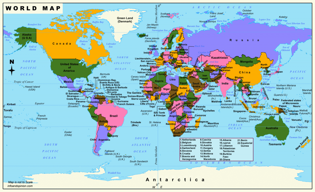 Detail Free Downloadable World Map Nomer 6