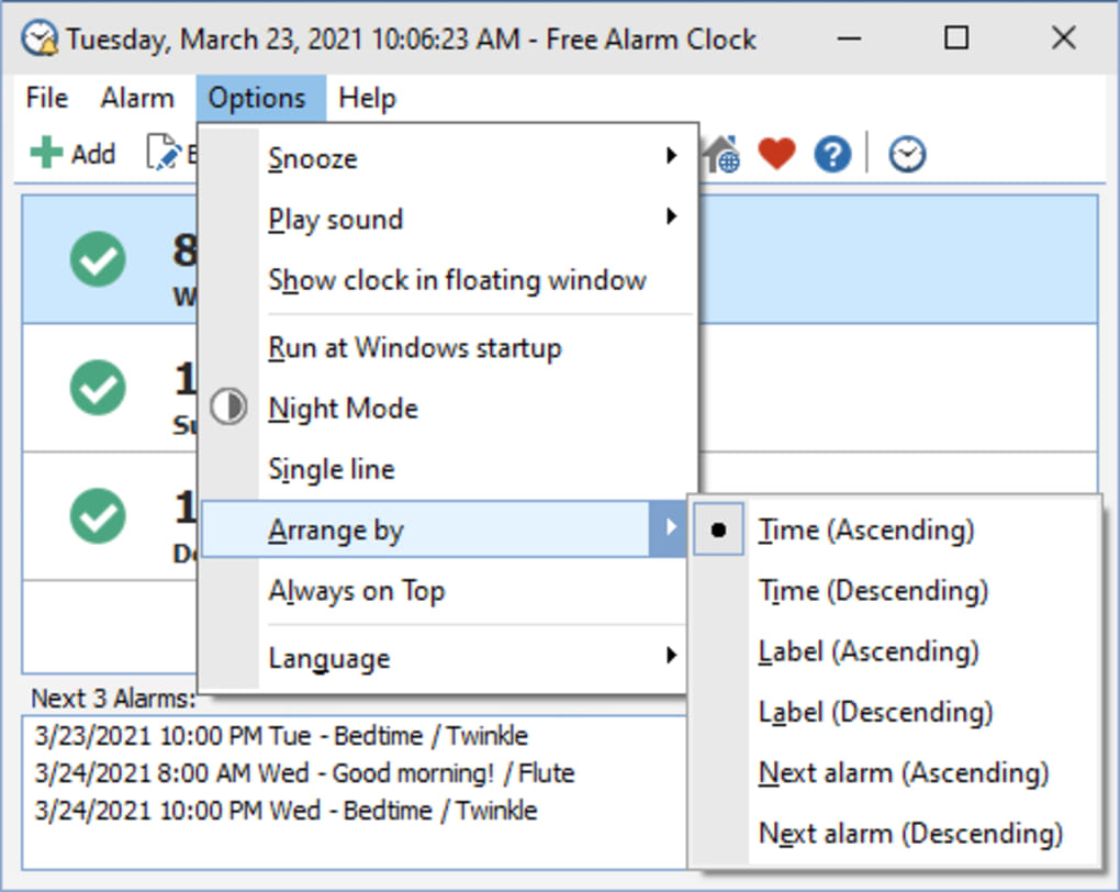 Detail Free Downloads Alarm Clock Nomer 20