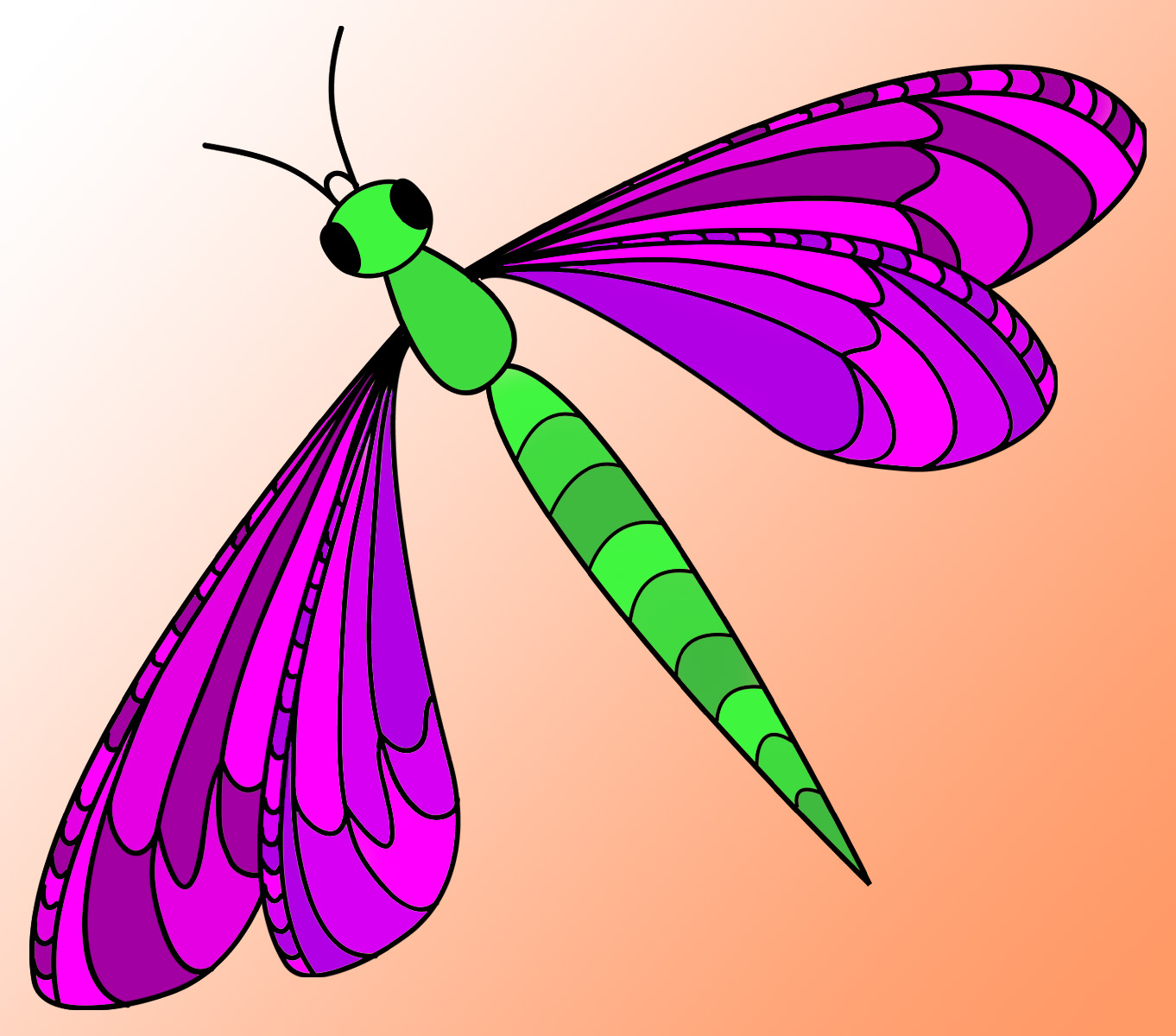 Detail Free Dragonfly Clipart Nomer 30