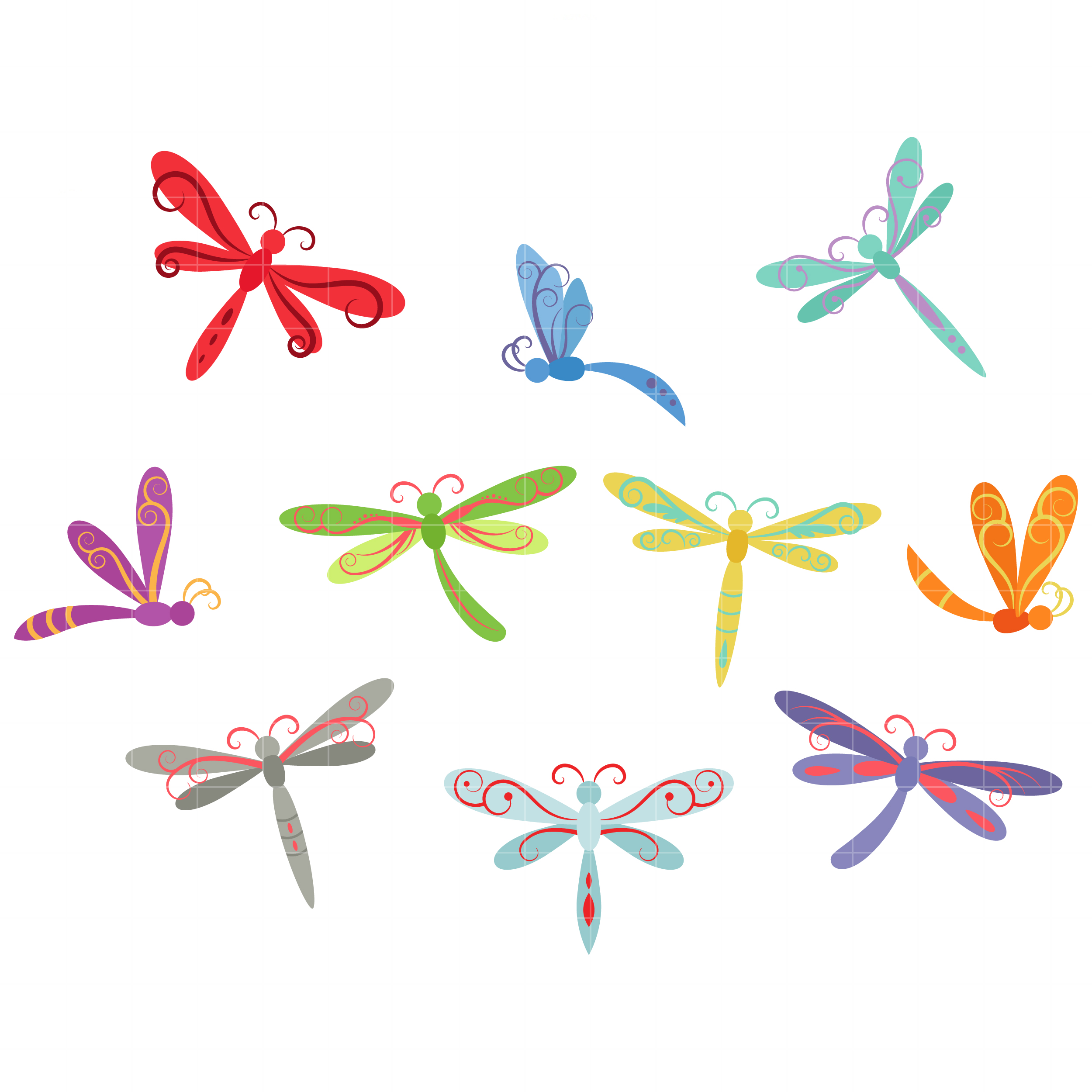 Detail Free Dragonfly Clipart Nomer 6