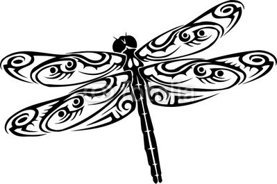 Free Dragonfly Clipart Black And White - KibrisPDR