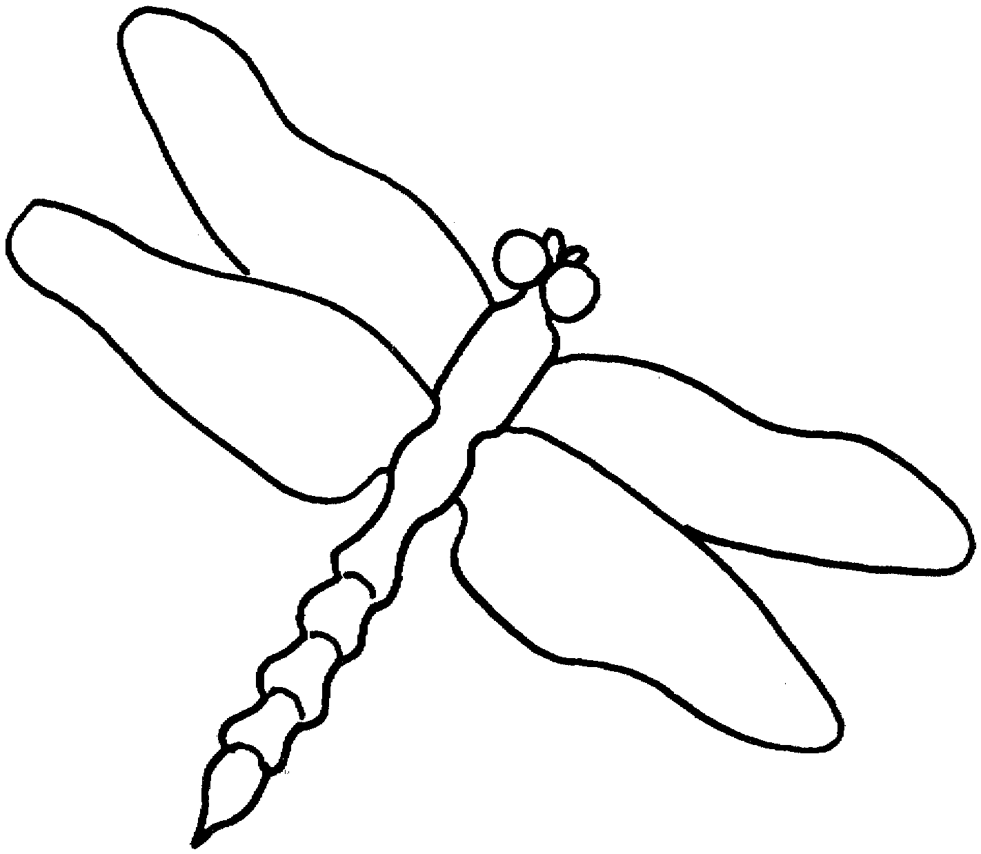 Detail Free Dragonfly Clipart Black And White Nomer 15